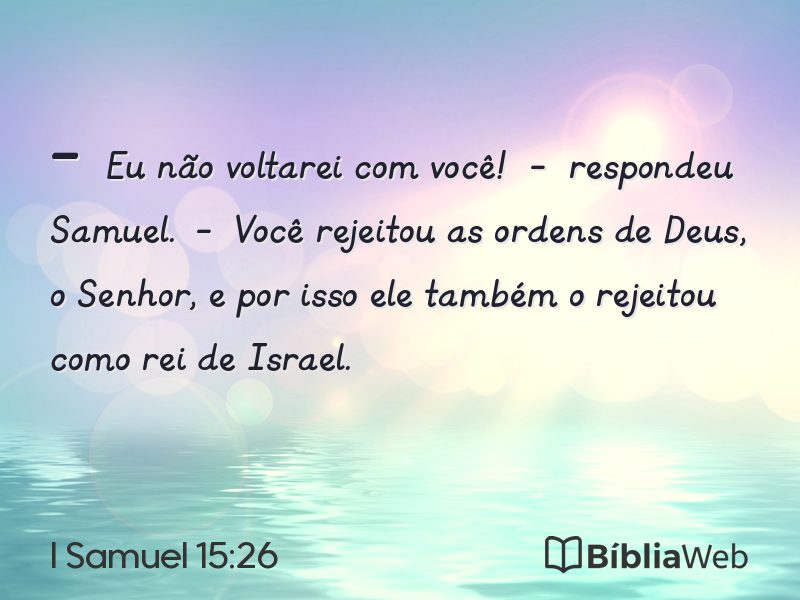 I Samuel 15:26 em imagem para compartilhar