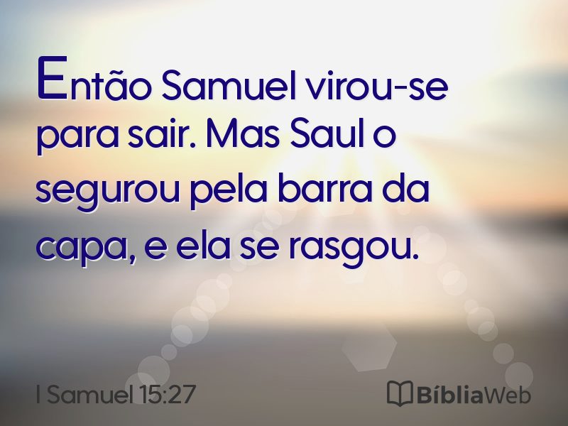 I Samuel 15:27 em imagem para compartilhar