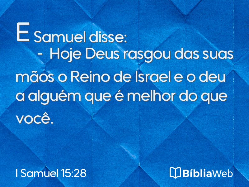 I Samuel 15:28 em imagem para compartilhar