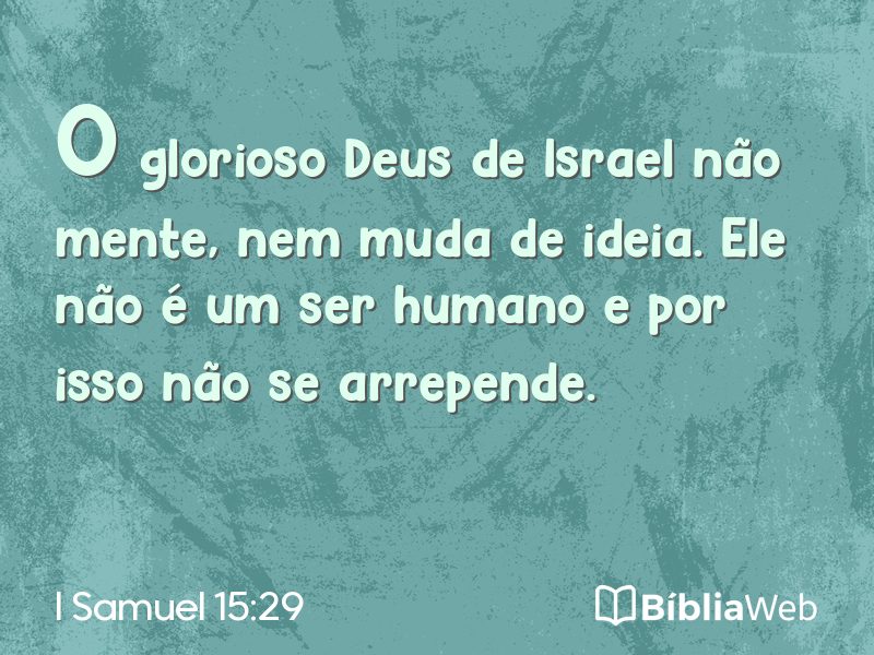 I Samuel 15:29 em imagem para compartilhar
