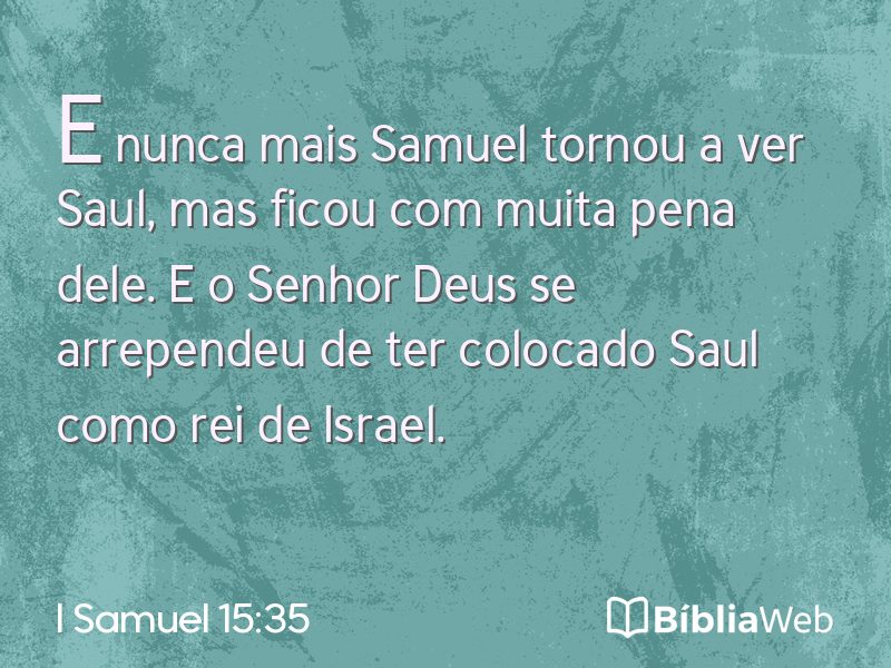 I Samuel 15:35 em imagem para compartilhar