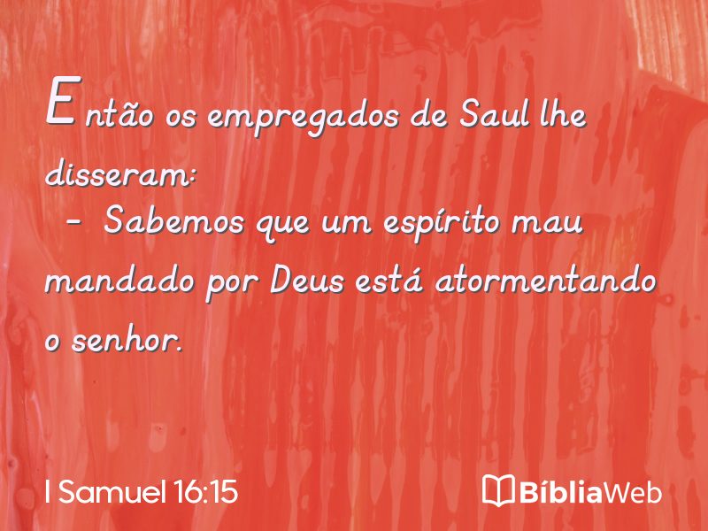 I Samuel 16:15 em imagem para compartilhar