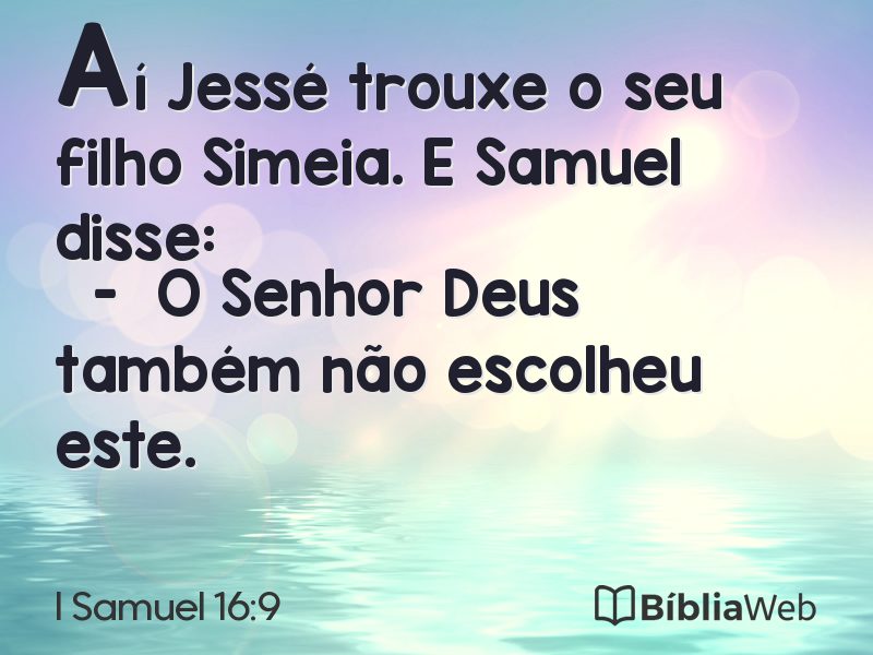 I Samuel 16:9 em imagem para compartilhar