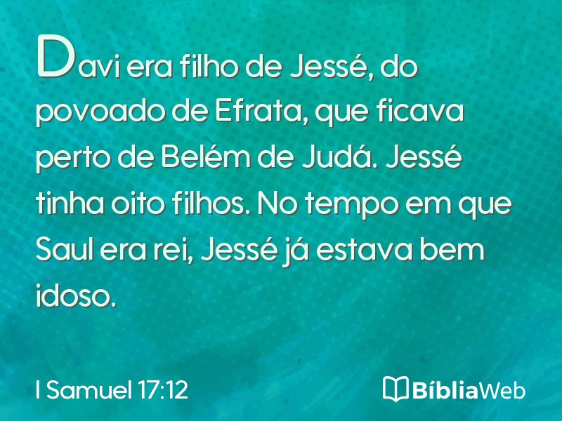I Samuel 17:12 em imagem para compartilhar