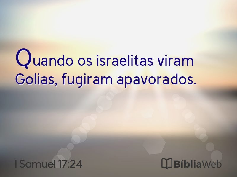 I Samuel 17:24 em imagem para compartilhar