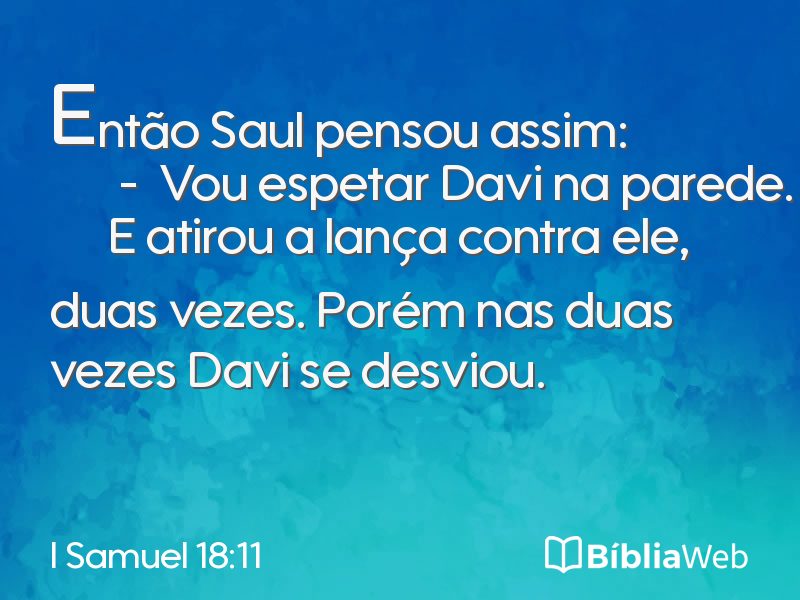I Samuel 18:11 em imagem para compartilhar