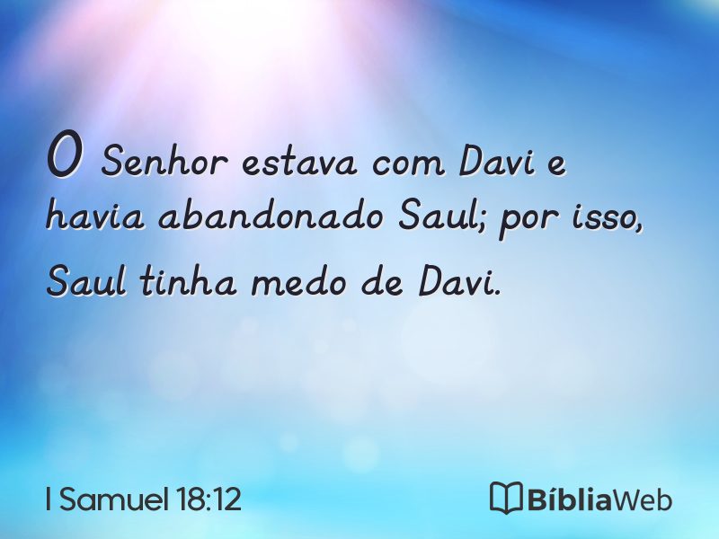 I Samuel 18:12 em imagem para compartilhar