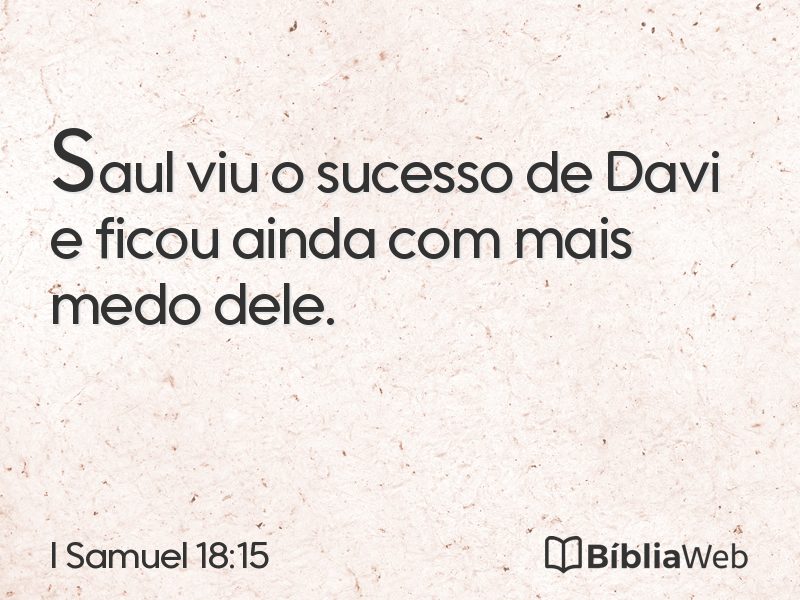 I Samuel 18:15 em imagem para compartilhar