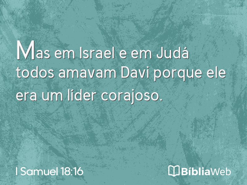 I Samuel 18:16 em imagem para compartilhar