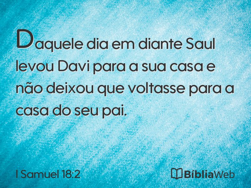 I Samuel 18:2 em imagem para compartilhar