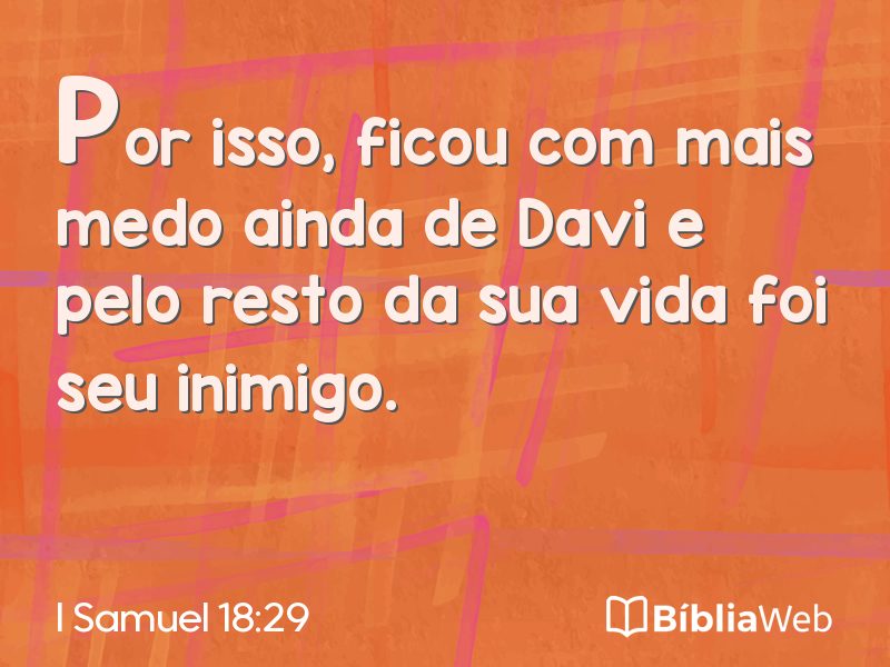 I Samuel 18:29 em imagem para compartilhar