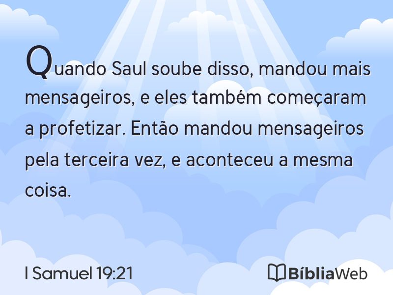 I Samuel 19:21 em imagem para compartilhar