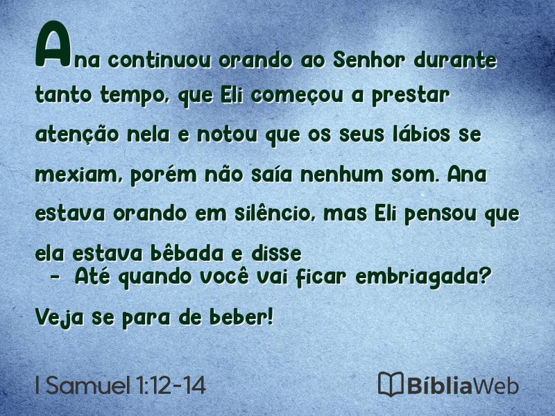 I Samuel 1:12-14 em imagem para compartilhar