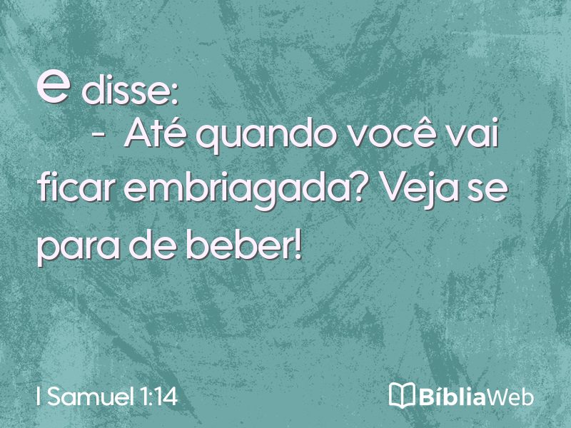 I Samuel 1:14 em imagem para compartilhar