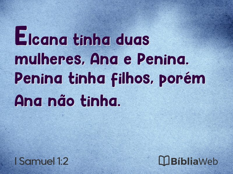 I Samuel 1:2 em imagem para compartilhar