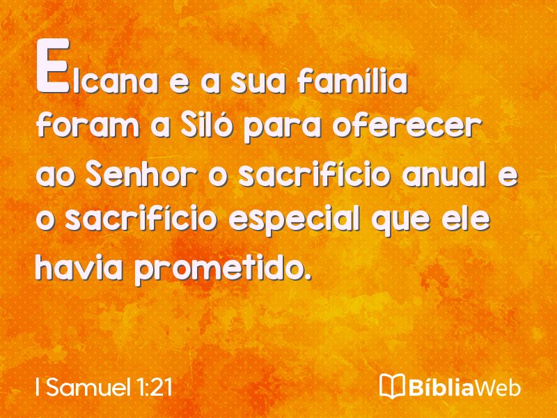 I Samuel 1:21 em imagem para compartilhar