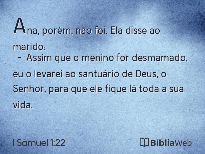 I Samuel 1:22 em imagem para compartilhar