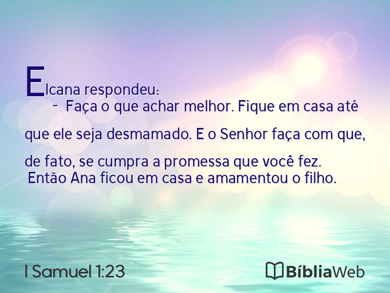 I Samuel 1:23 em imagem para compartilhar