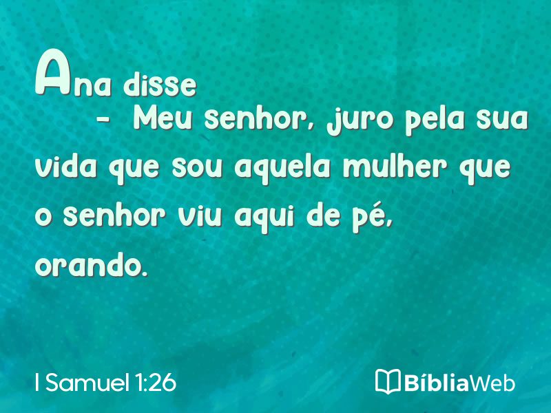 I Samuel 1:26 em imagem para compartilhar