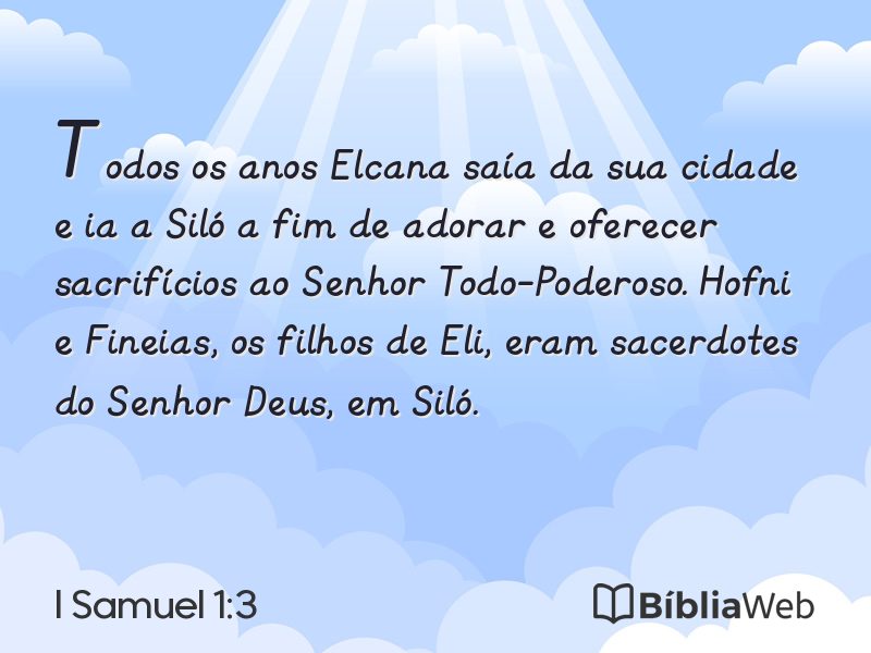 I Samuel 1:3 em imagem para compartilhar