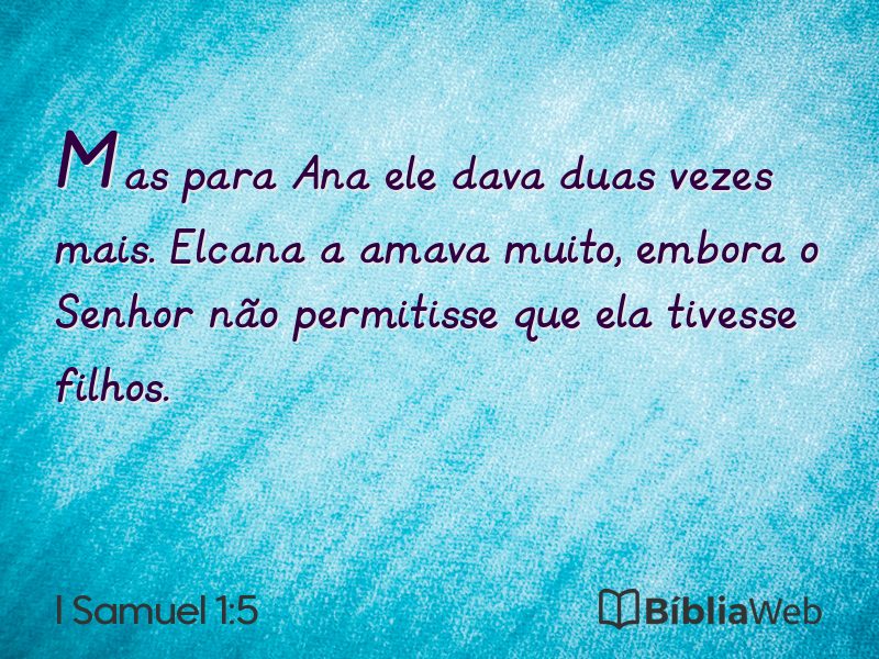 I Samuel 1:5 em imagem para compartilhar