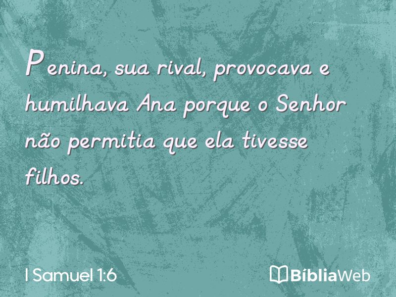 I Samuel 1:6 em imagem para compartilhar
