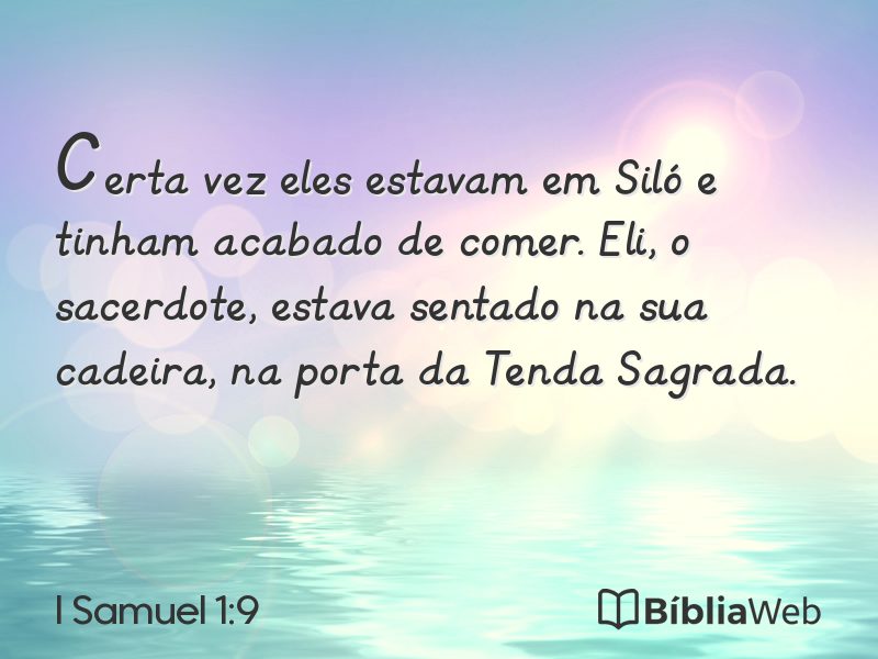I Samuel 1:9 em imagem para compartilhar