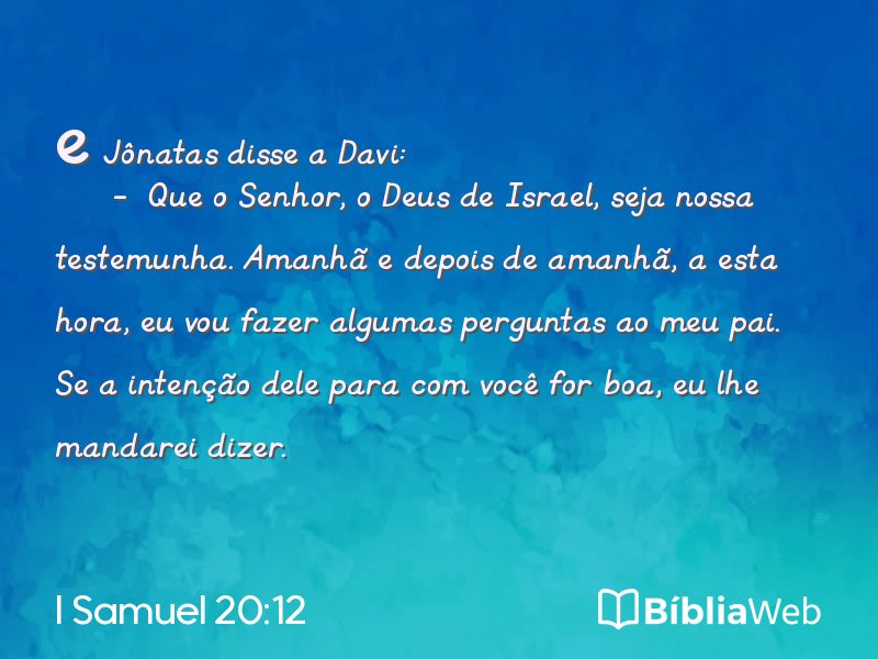 I Samuel 20:12 em imagem para compartilhar