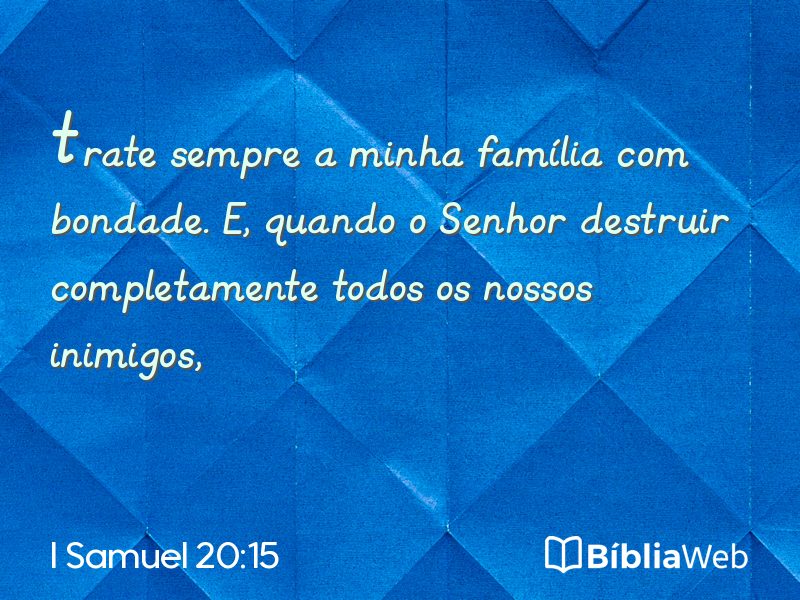 I Samuel 20:15 em imagem para compartilhar