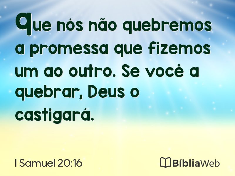 I Samuel 20:16 em imagem para compartilhar