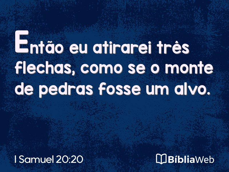 I Samuel 20:20 em imagem para compartilhar