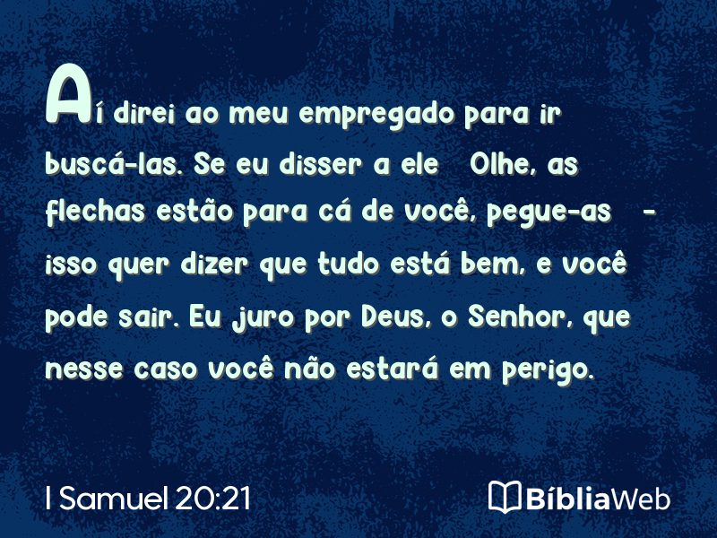 I Samuel 20:21 em imagem para compartilhar