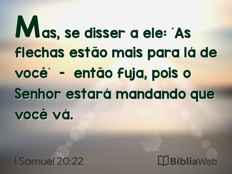 I Samuel 20:22 em imagem para compartilhar