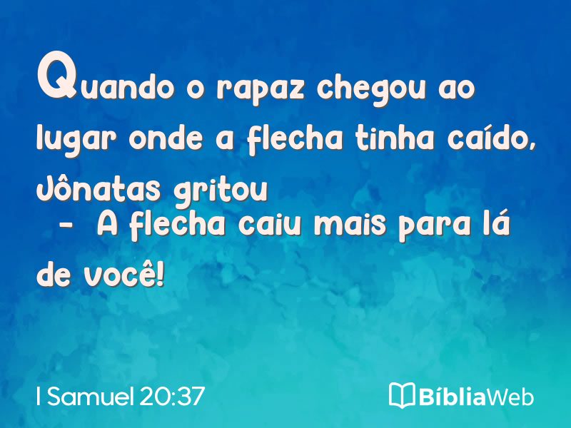 I Samuel 20:37 em imagem para compartilhar