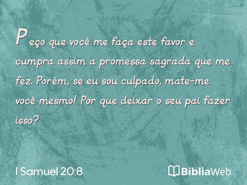 I Samuel 20:8 em imagem para compartilhar