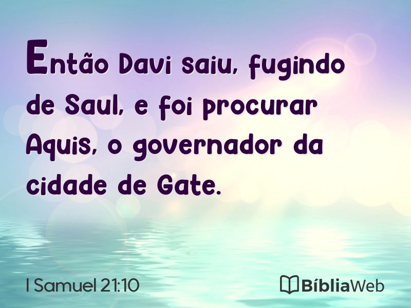 I Samuel 21:10 em imagem para compartilhar