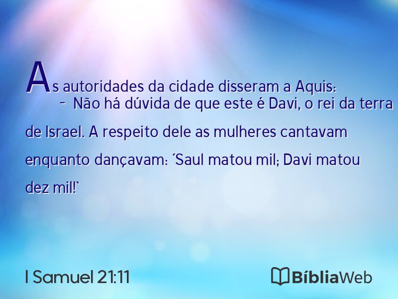 I Samuel 21:11 em imagem para compartilhar