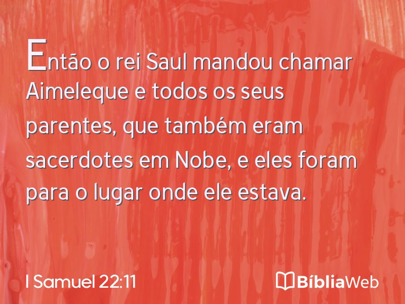 I Samuel 22:11 em imagem para compartilhar