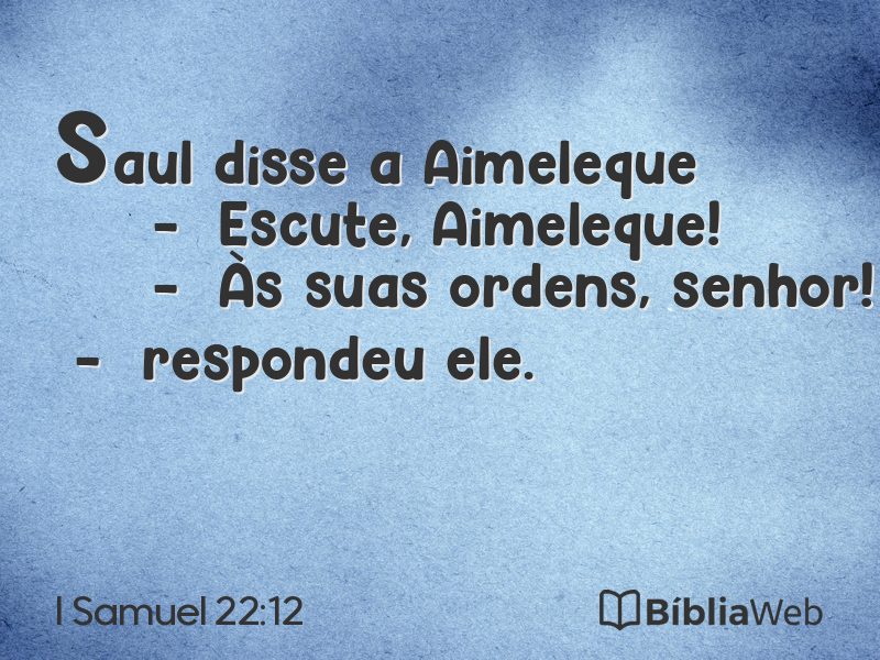 I Samuel 22:12 em imagem para compartilhar
