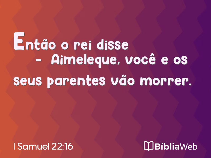 I Samuel 22:16 em imagem para compartilhar