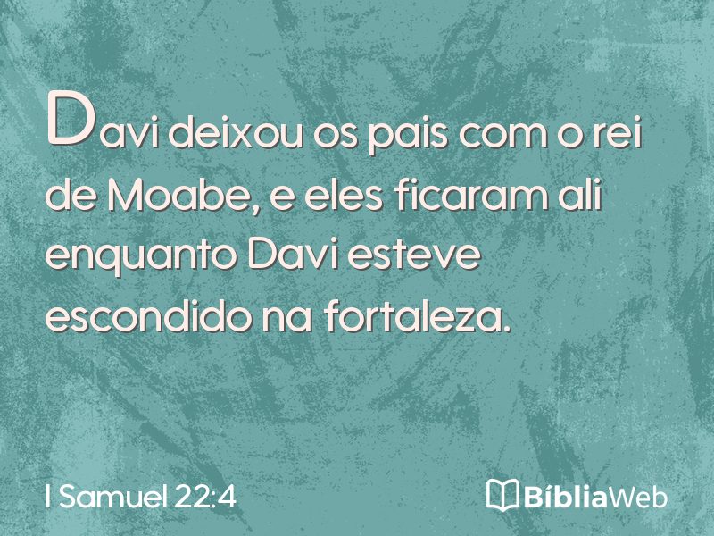 I Samuel 22:4 em imagem para compartilhar