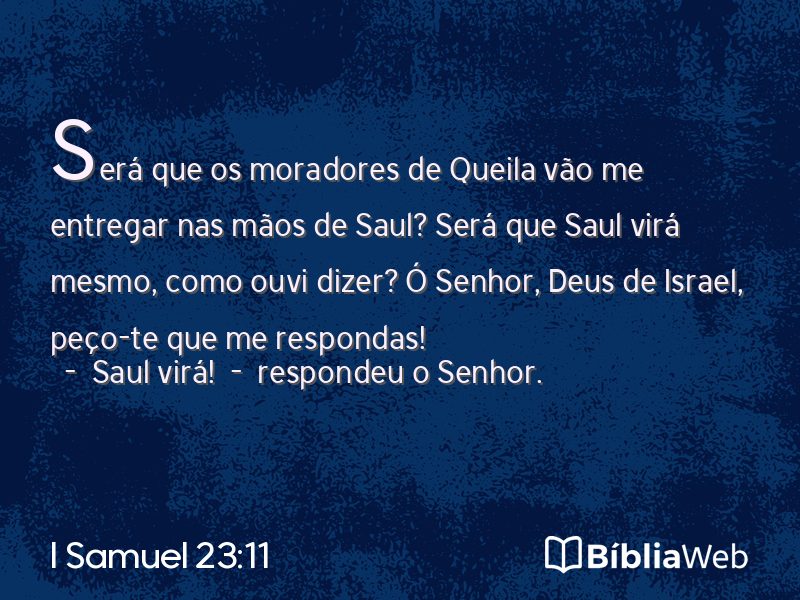 I Samuel 23:11 em imagem para compartilhar