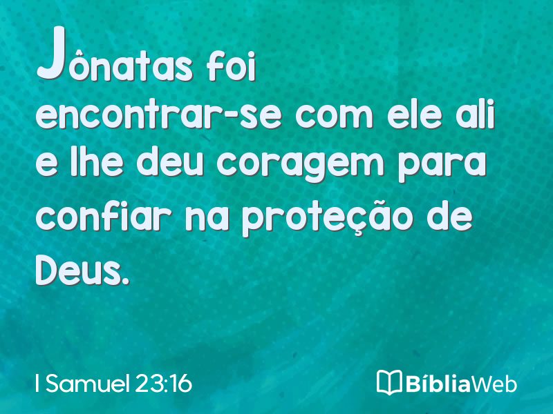 I Samuel 23:16 em imagem para compartilhar