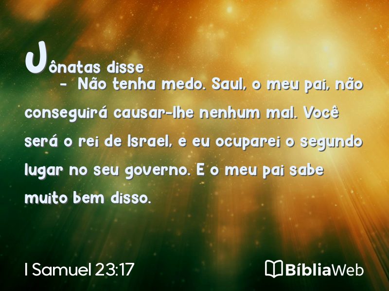 I Samuel 23:17 em imagem para compartilhar