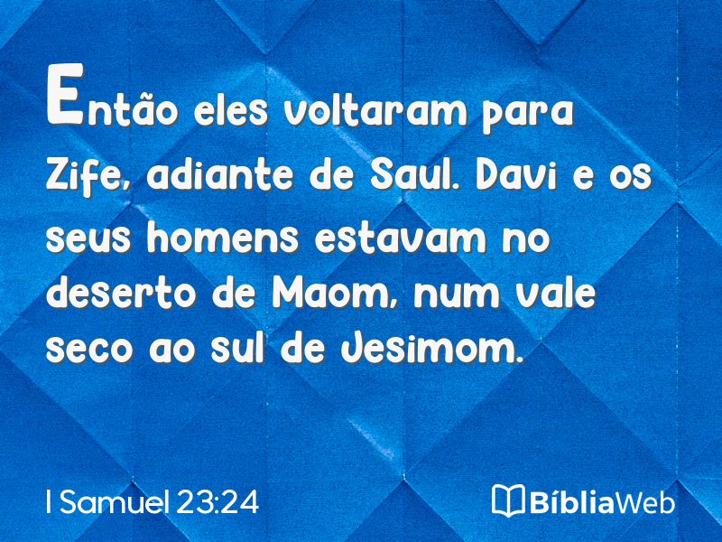 I Samuel 23:24 em imagem para compartilhar