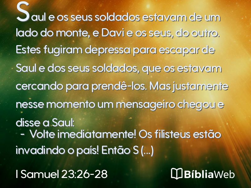 I Samuel 23:26-28 em imagem para compartilhar