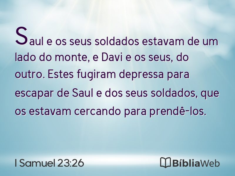 I Samuel 23:26 em imagem para compartilhar