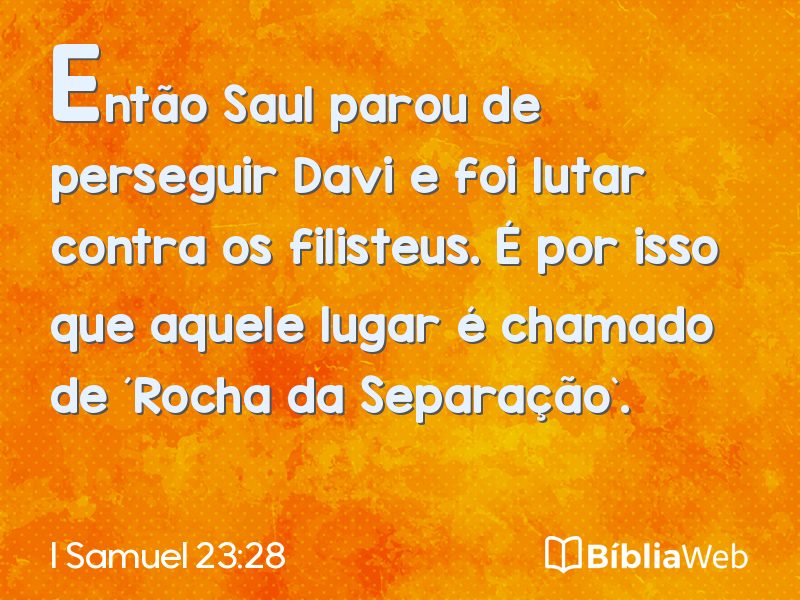 I Samuel 23:28 em imagem para compartilhar