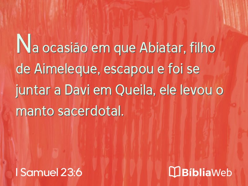 I Samuel 23:6 em imagem para compartilhar
