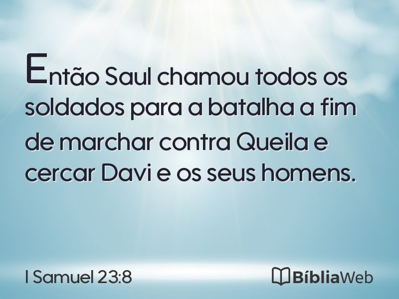 I Samuel 23:8 em imagem para compartilhar